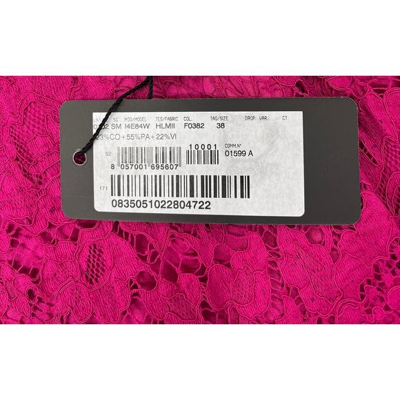 NWT Dolce & Gabbana Fuchsia Floral cordonetto Lace Mini Skirt IT 42 US M - Picture 7 of 7